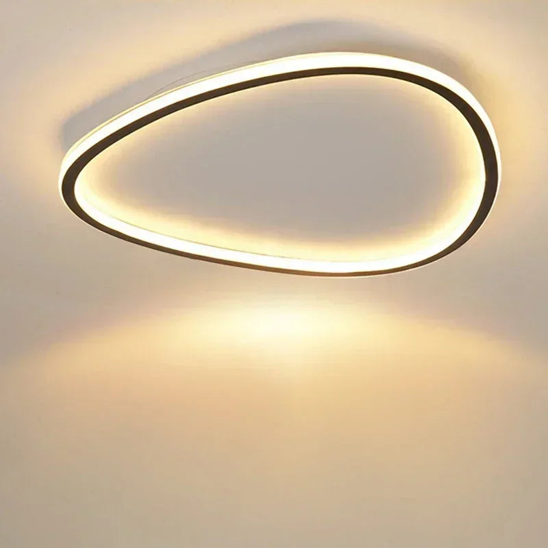 Modern LED Ceiling Lamp - Elegant Oval Design for Versatile Indoor Lighting | Kalsten
