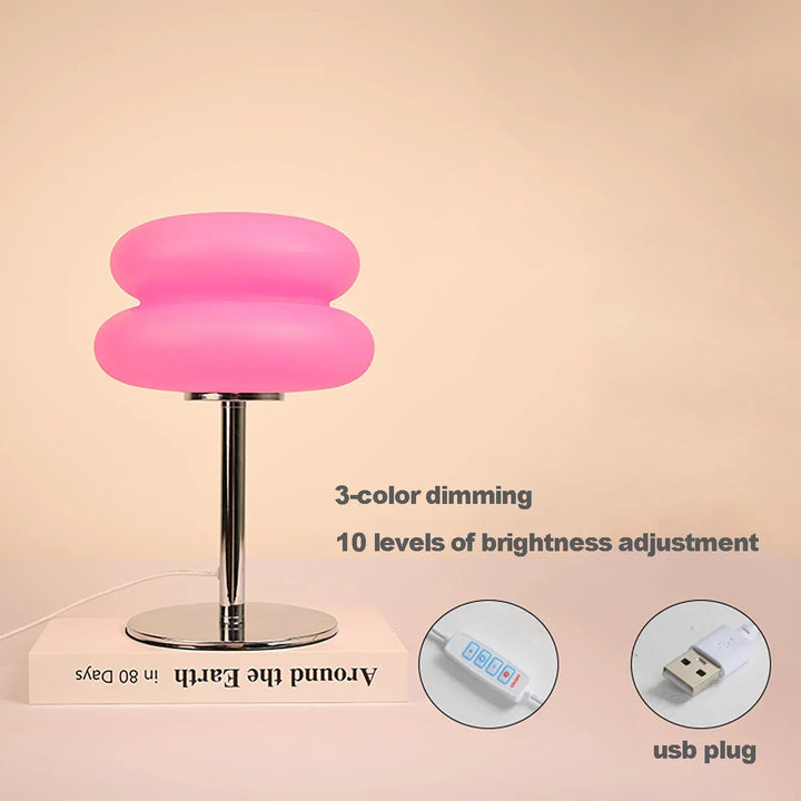 Bauhaus Retro Table Lamp with 9-Level Brightness Dimming | Nordic Mushroom Lamp for Bedroom, Living Room & Office | Kalsten