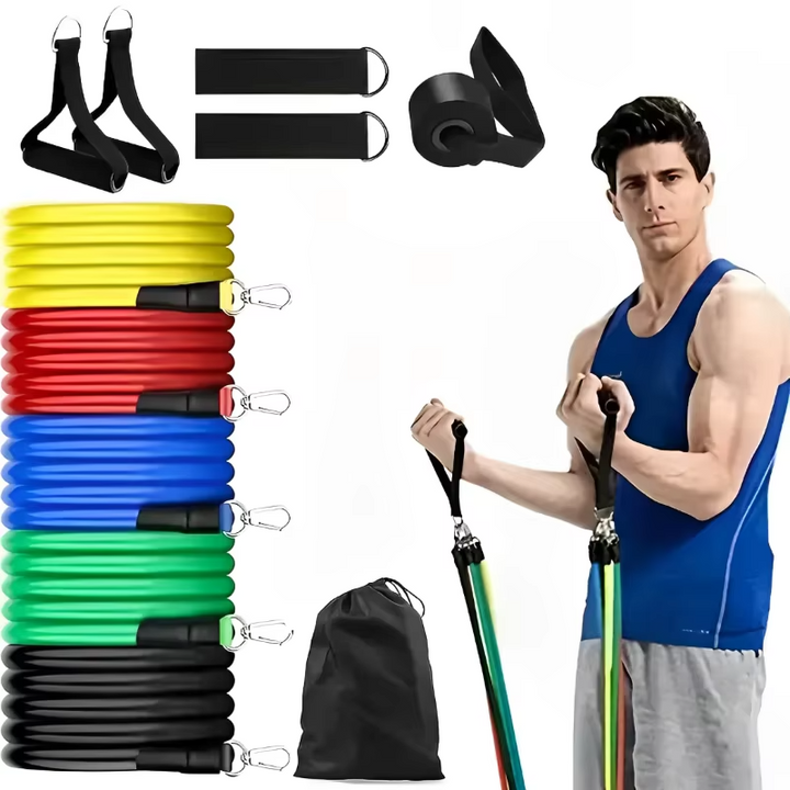 Kalsten | Complete Resistance Band Fitness Set with Handles and Ankle Straps