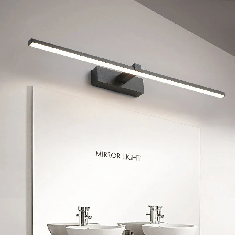 Modern LED Wall Light for Bathroom – 3-Color Adjustable Light Aluminum LED Mirror Lamp for Makeup and Bathing | Kalsten