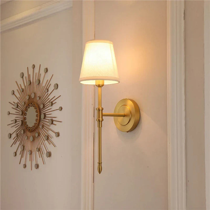 Nordic Copper Wall Lamp – Modern Decorative Wall Sconce for Bedroom, Mirror, and Corridor | Kalsten