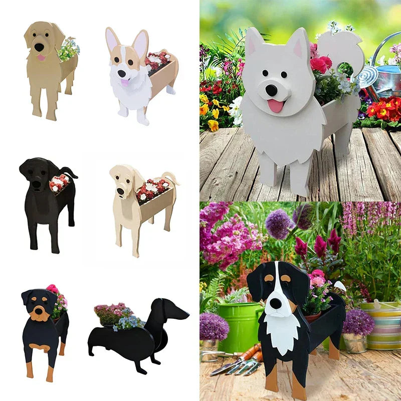 Kalsten | Flower Pot - Pawsome - Dog Plant Container - Various Breeds