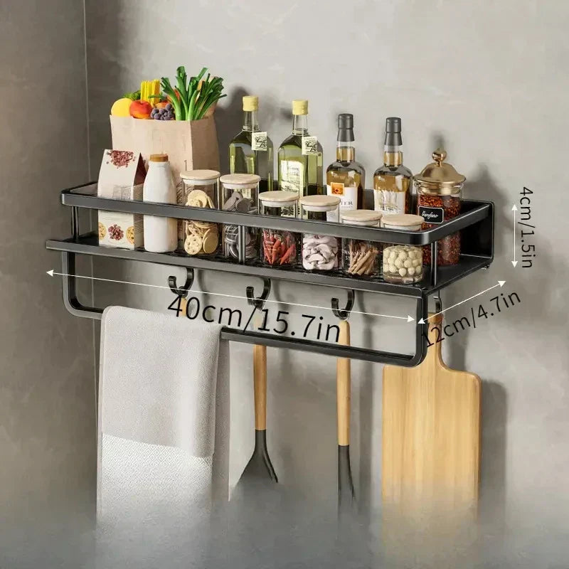 Black Kitchen Shelf