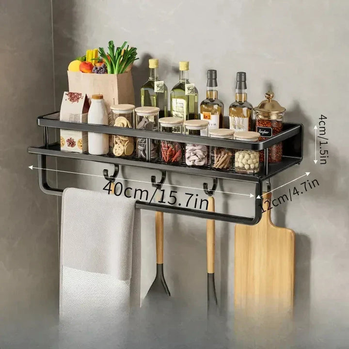 Black Kitchen Shelf