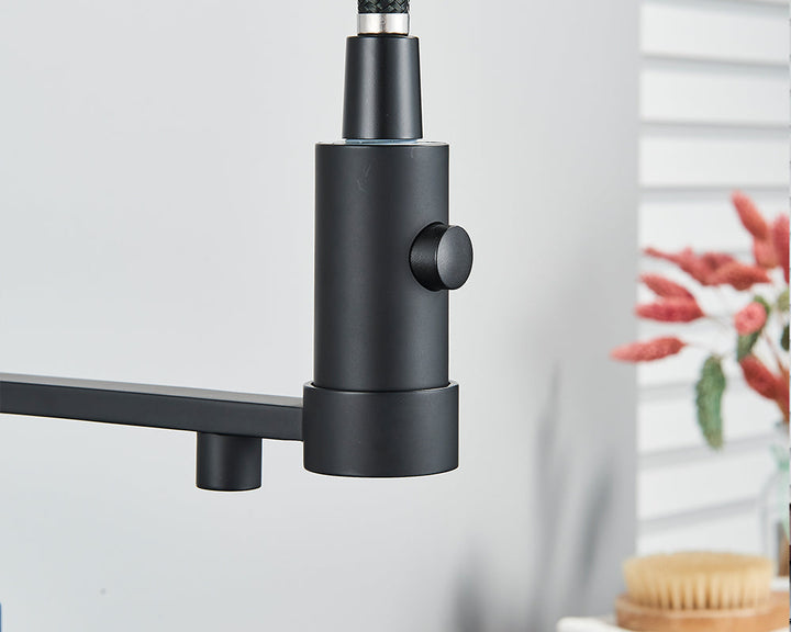 Sandsberg Black Filter Kitchen Faucet with Dual Outlet – Mixing Tap with Water Filter for Kitchens, Water Treatment and Cleaning | Kalsten