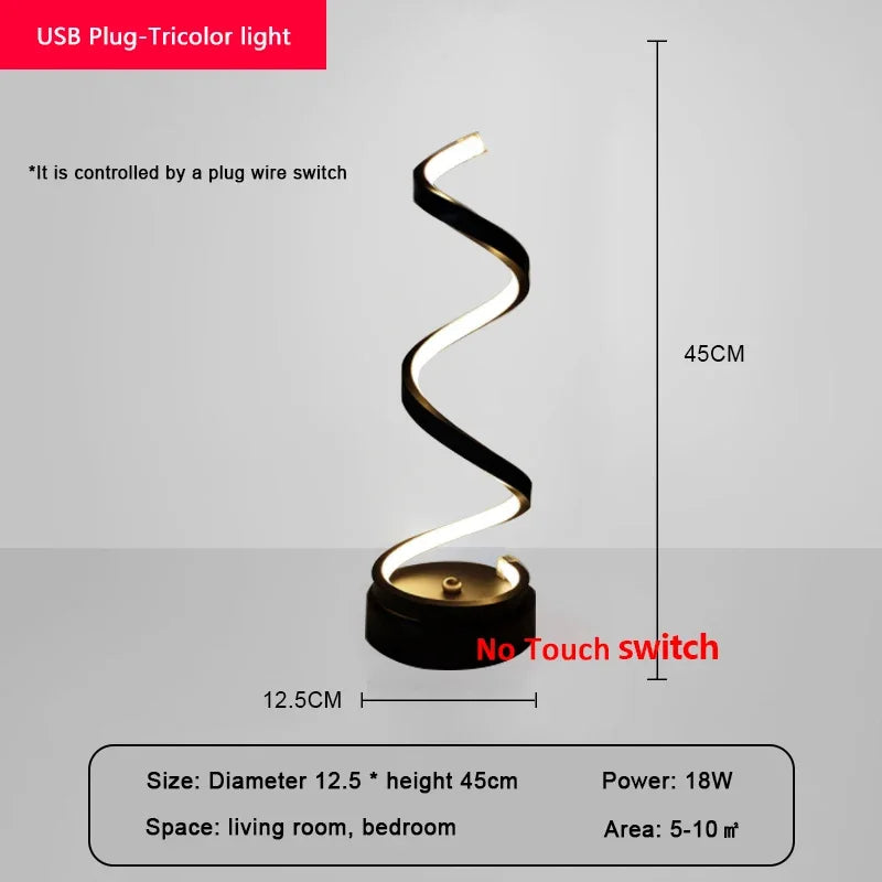 Modern LED Table Lamp – Snake Eye Protection Desktop Light for Bedroom, Living Room, Office, and Study | Kalsten