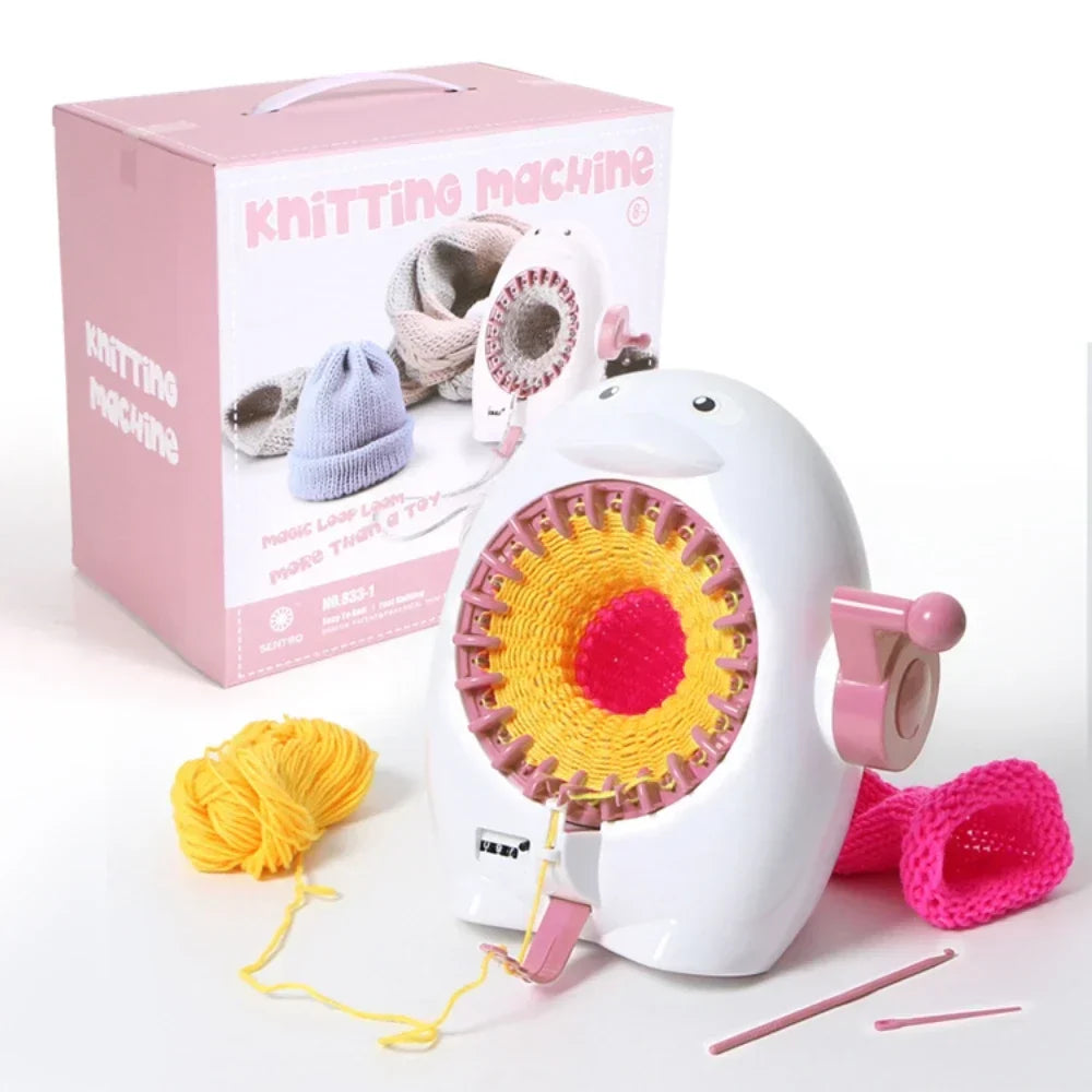 Skanto | Strickolino Knitting Machine | 22 Needles | Automatic Circular Knitting Kit for Beginners & Adults | Fast Knitter with Accessories
