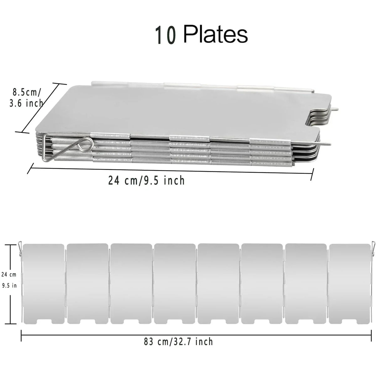 Brehn | WindShieldX Camping Windscreen | Foldable & Ultralight | Stainless Steel | For gas stoves & outdoor stoves