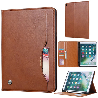 Skanto | Leather Flip Case for iPad 9.7 (2017-2018), 10.2 (7th/8th Gen), Air 2/3/4, Pro 9.7/10.5/11 - Waterproof, Shockproof, Business Tablet Case