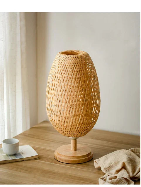 Rattan lamp - Stepless dimmable basket lamp for bedroom and living room decoration | Kalsten
