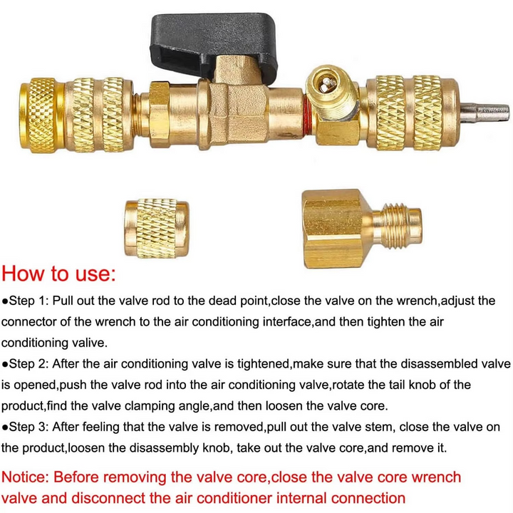 Kalsten | Dual-Size HVAC Valve Core Remover & Installer Tool