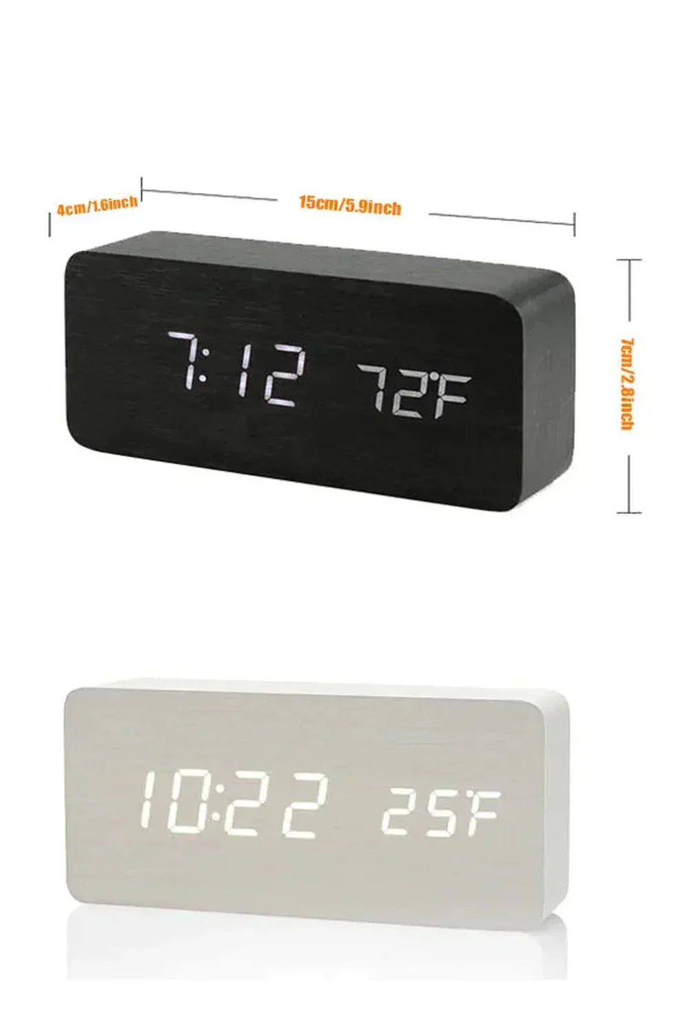 Digital LED Clock – 3 Display Functions