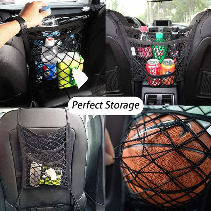 Kalsten | Safety Net for Car with Storage Space for Pets