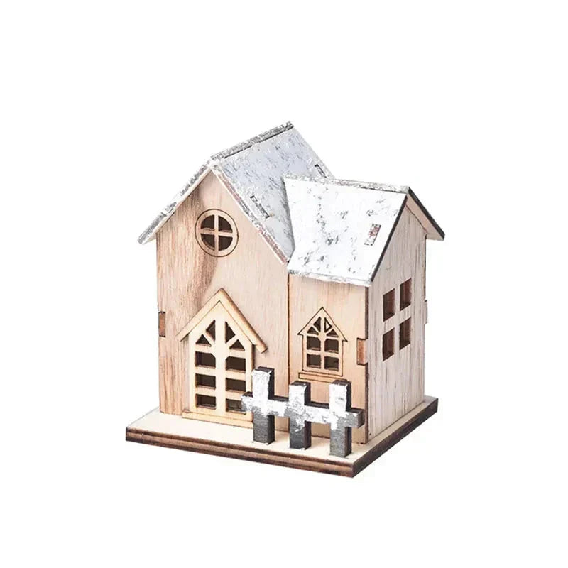 FrostGlitter Christmas Lanterns - Enchanting House-shaped Christmas Decoration for a Magical Atmosphere Kalsten