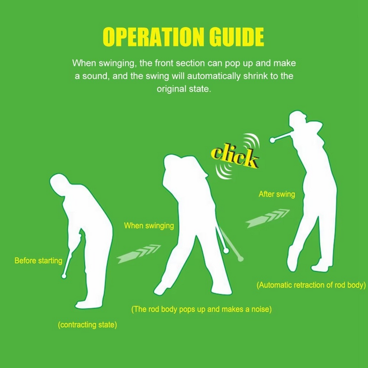 Kalsten | Golf Swing Trainer with Click Feedback for Grip Strength and Swing Correction