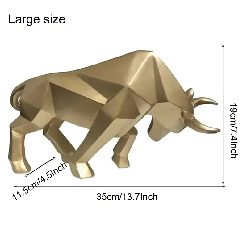 Kalsten | ToroArte Bull Sculpture | Nordic Design | Resin Figure Modern | 35 cm / 26 cm