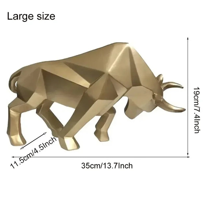 Kalsten | ToroArte Bull Sculpture | Nordic Design | Resin Figure Modern | 35 cm / 26 cm