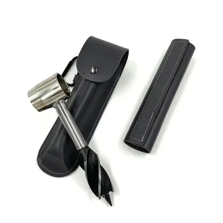 Kalsten | Bushcraft Hand Drill FerroDrill | Outdoor Survival Tool | Robust Carbon Steel | 16.5 cm