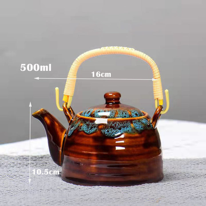 Colorful clay teapot | Kalsten