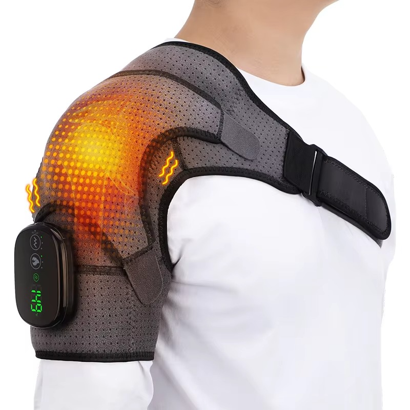 Kalsten | Adjustable Heated Shoulder Massage Brace for Muscle Relaxation