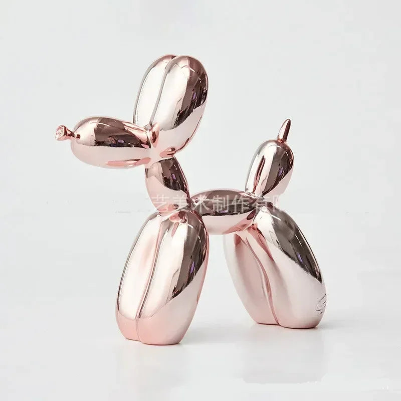 Brehn | Nordic Balloon Dog Sculpture Resin Animal Ornament Art Sculptures and Figurines Handicraft Home Decoration Room Desktop Accessories