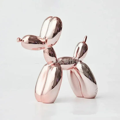 Brehn | Nordic Balloon Dog Sculpture Resin Animal Ornament Art Sculptures and Figurines Handicraft Home Decoration Room Desktop Accessories