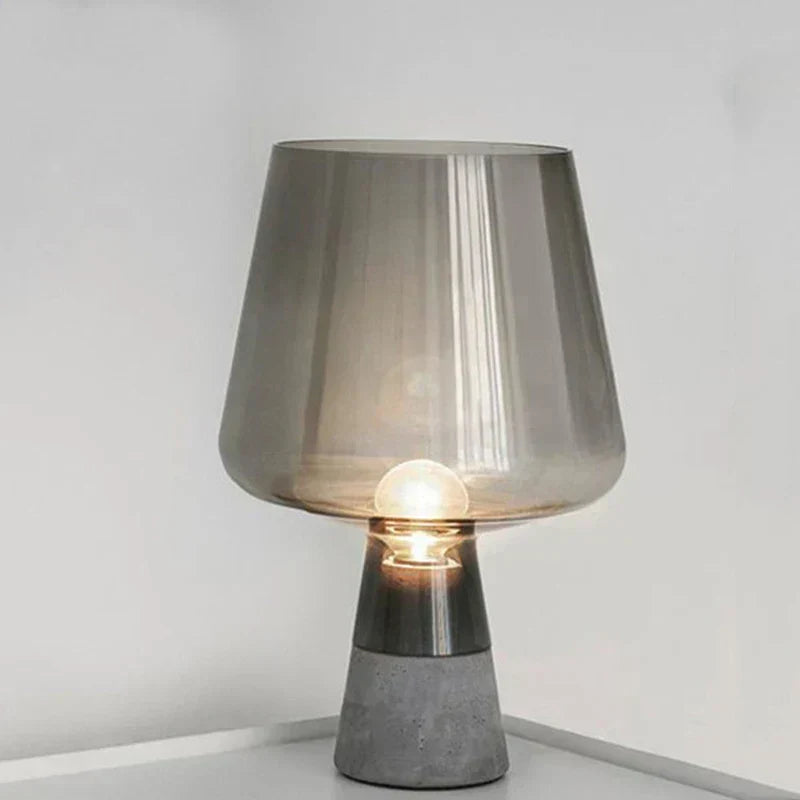 NordicCement Table Lamp – Minimalist Design with Concrete Base Kalsten