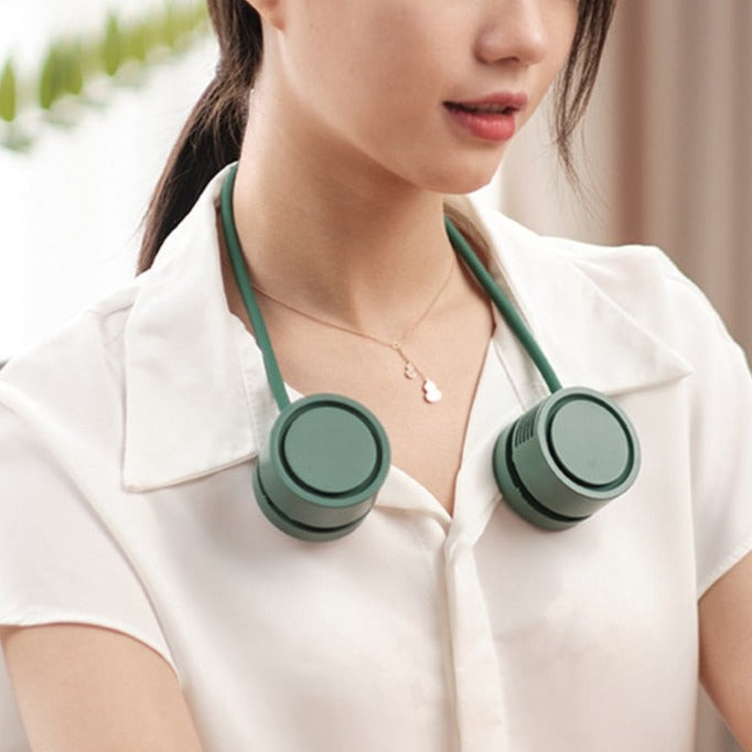 Retractable Aroma Therapy Bladeless Neck Fan | Kalsten