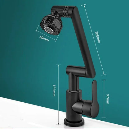VIvolux | Splash-proof mechanical universal swivel arm faucet