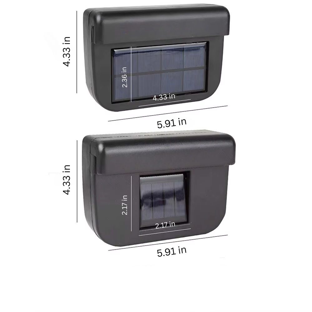 Solar-Powered Car Ventilation Fan for Odor and Smoke Elimination | Kalsten