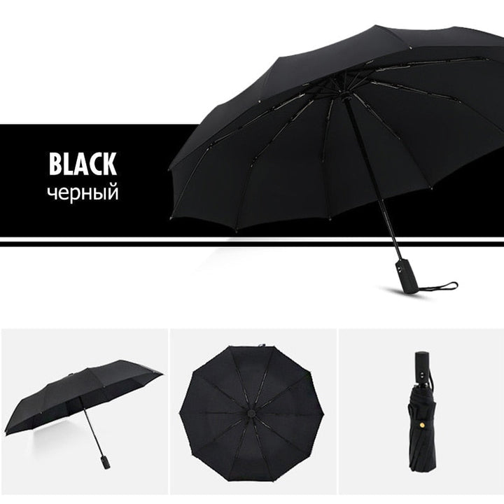 Kalsten | StormShield Automatic Umbrella – Windproof Storm Umbrella with Reversed Closing Mechanism