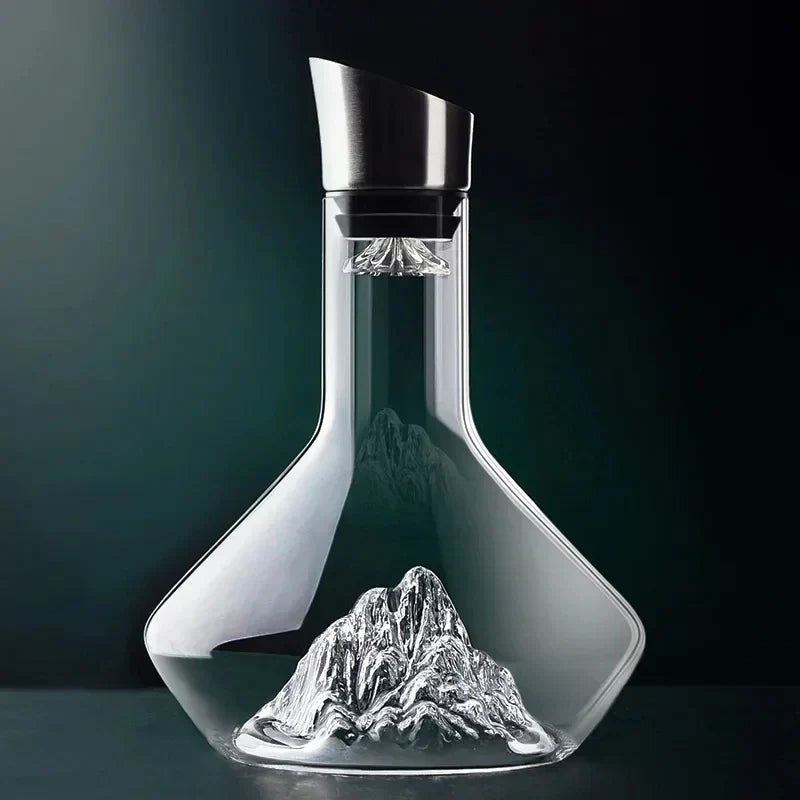 Kalsten | 1500ml Iceberg Decanter Creative lead-free crystal material luxury high-quality home red wine wine distributor decanter wine jug
