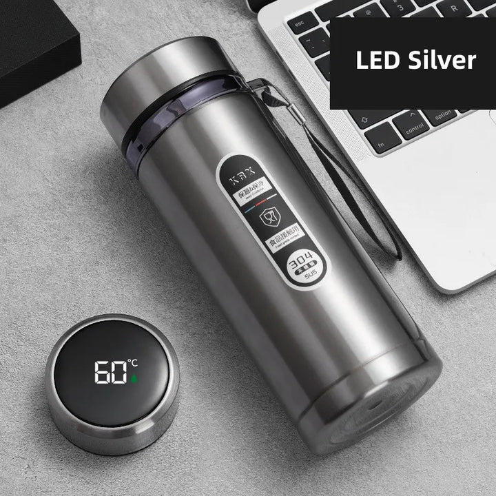 Kalsten | 800ml-1L Stainless Steel Thermos – Portable Vacuum Flask with LED Temperature Display