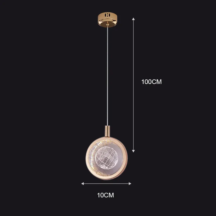 Nordic Crystal Halo Pendant Light | Kalsten