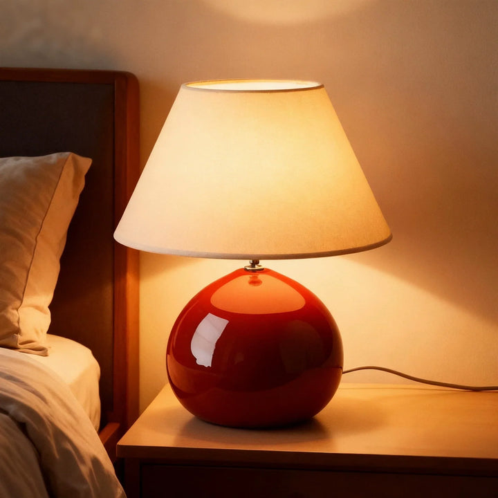 French Vintage Chestnut-Style Table Lamp | Kalsten