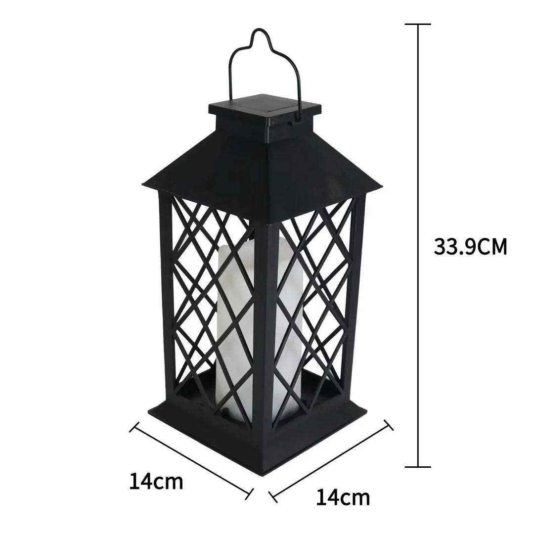 Vintage Outdoor Solar Candle Lantern