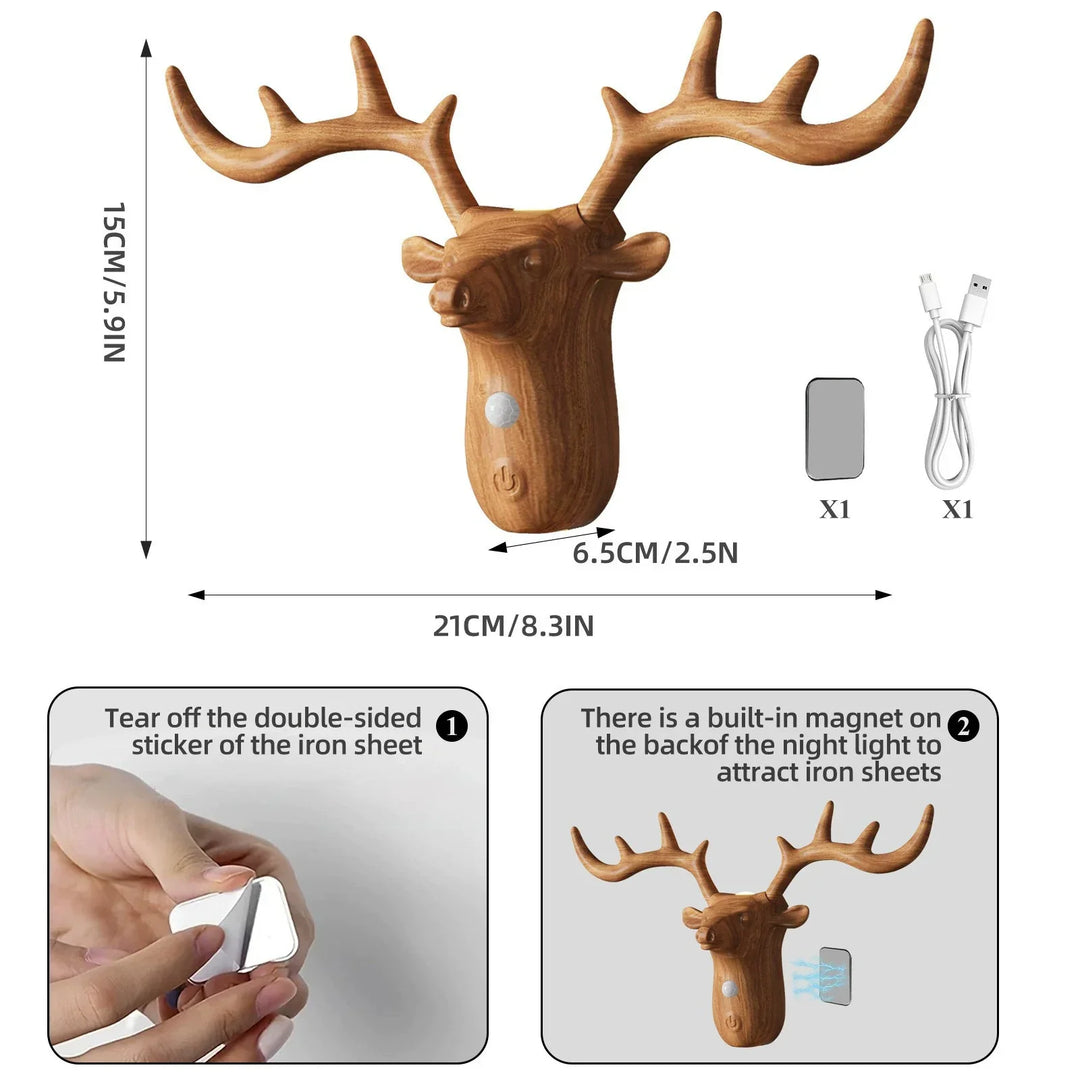 New LED Motion-Sensing Bedside Wall Lamp Rechargeable Magnetic Wireless Bedroom Wall Light