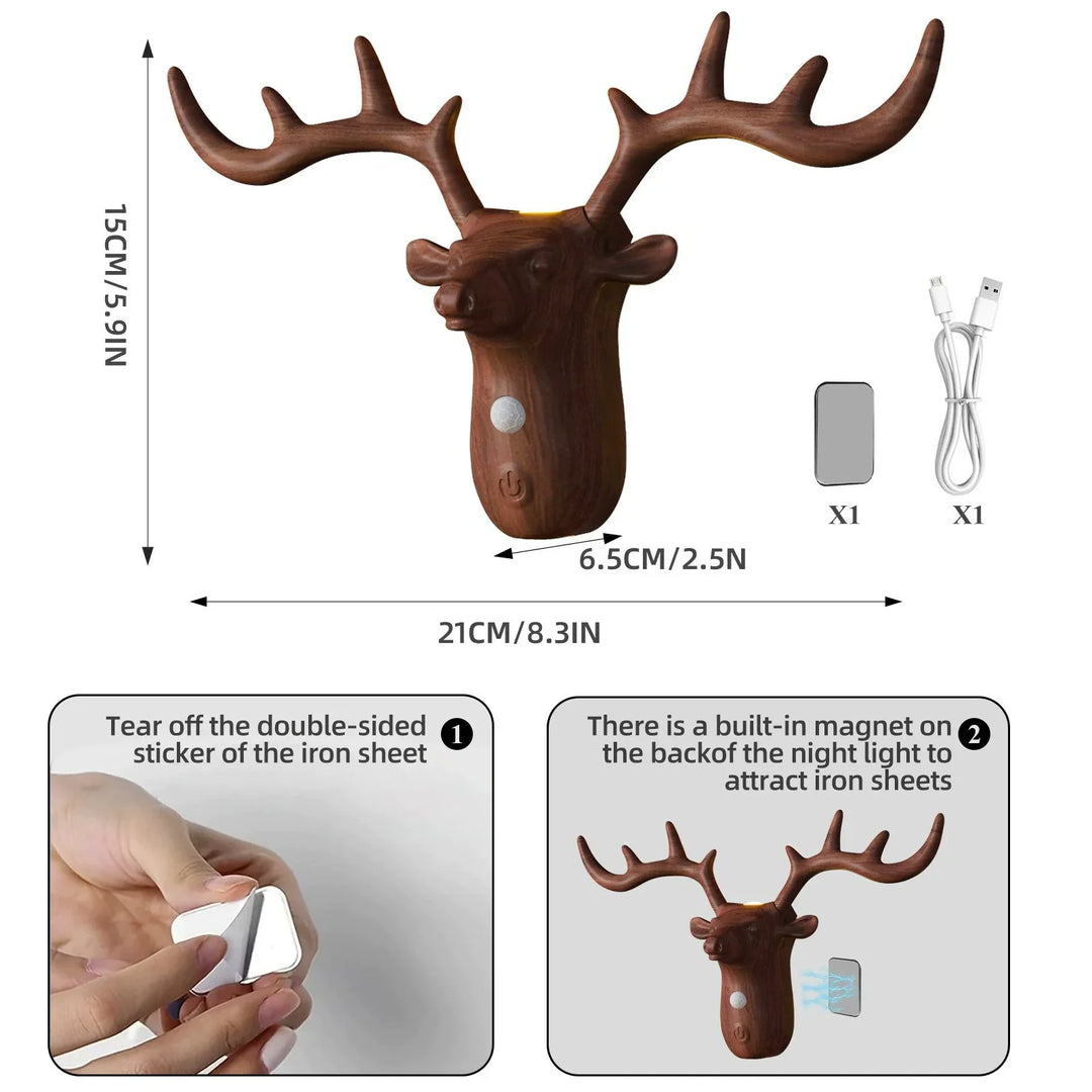 New LED Motion-Sensing Bedside Wall Lamp Rechargeable Magnetic Wireless Bedroom Wall Light