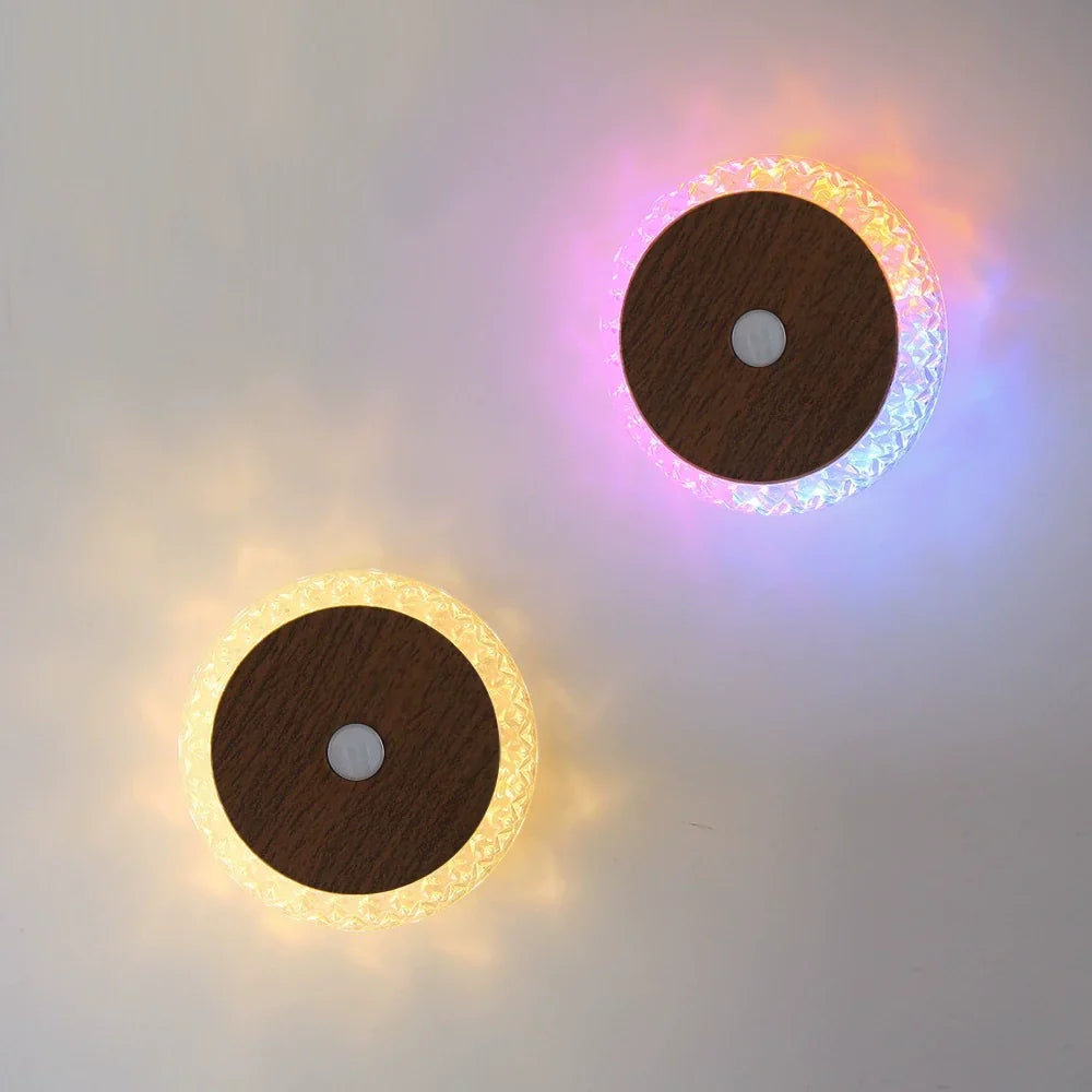 Smart Rechargeable Motion-Sensing Wall Lamp Hotel Bedside Ambient Night Light No-Drill Wall Light