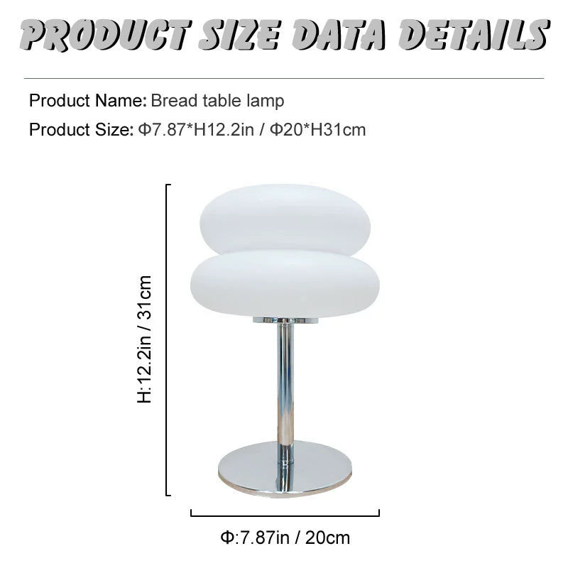 Desktop Mini Table Lamp Bauhaus Vintage Egg Tart Night Light | Kalsten