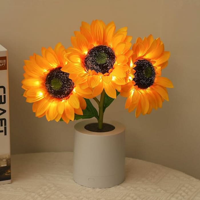 Shimmering Sunflower LED Table Lamp | Kalsten