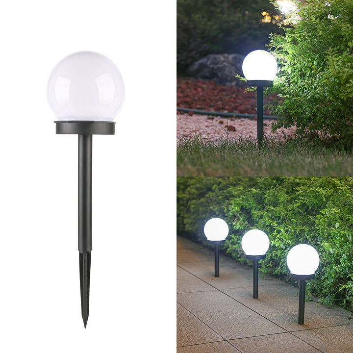 Modern Minimalist Waterproof Solar Globe ABS LED Landscape Light For Garden | Kalsten