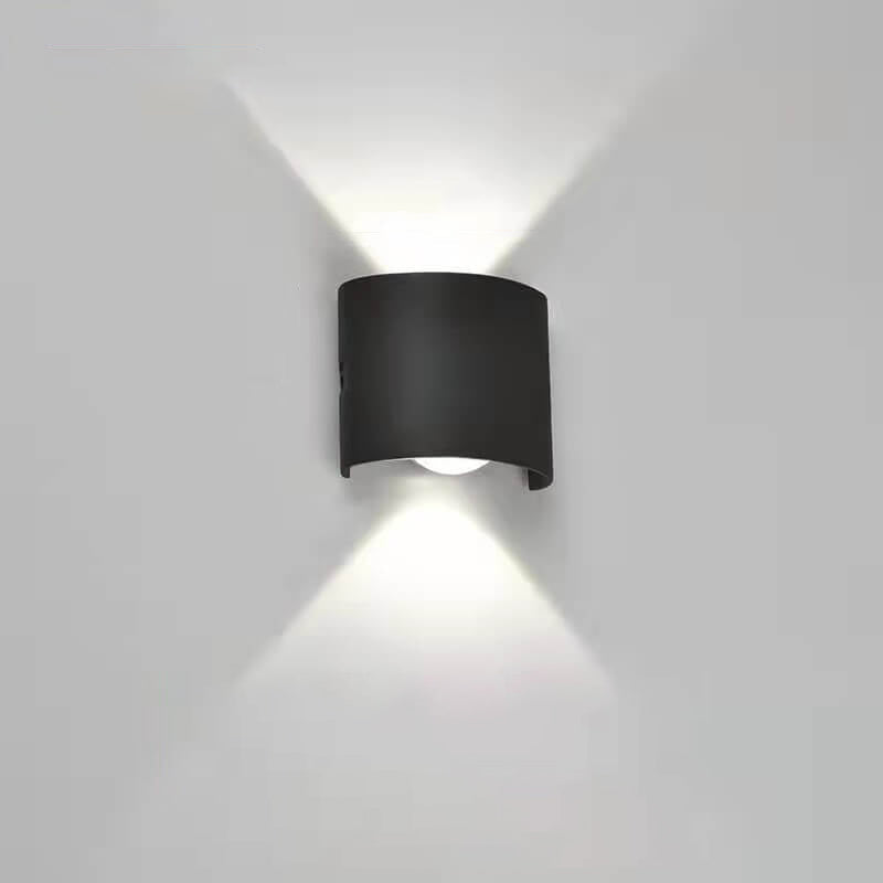 Modern Outdoor Arc Up and Down Spotlight LED Outdoor Waterproof Wall Sconce Lamp | Kalsten