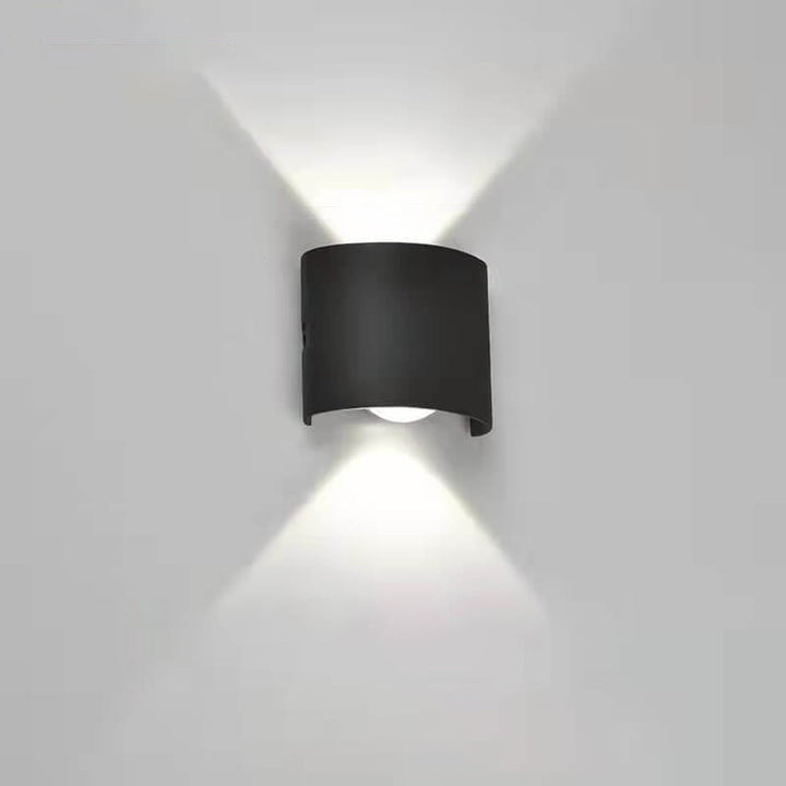 Modern Outdoor Arc Up and Down Spotlight LED Outdoor Waterproof Wall Sconce Lamp | Kalsten