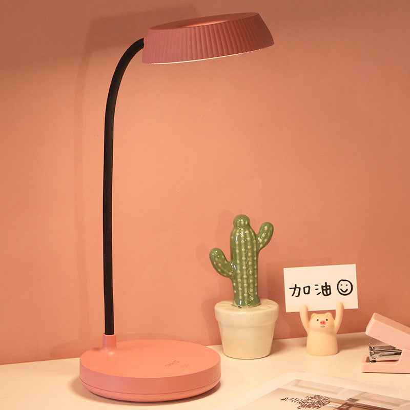 Kalsten | Nordic Minimalist Round Plate LED Touch Eye Protection USB Desk Lamp