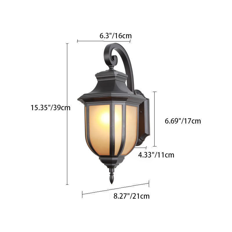 Modern European Minimalist Aluminum Alloy Square Outdoor 1-Light Wall Sconce Lamp | Kalsten