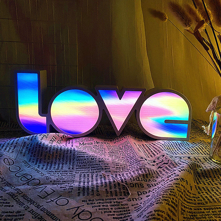 Modern Art Deco waterproof PS LOVE letters LED table lamp for the bedroom | Kalsten