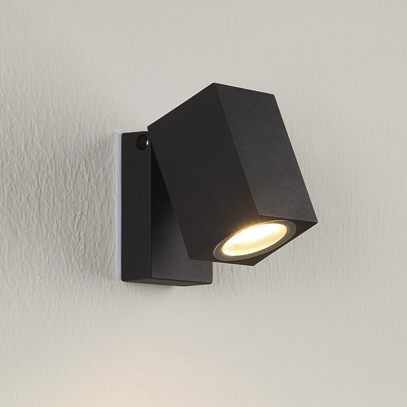 Modern Outdoor Waterproof Square Spotlight Adjustable Angle LED Garden Wall Sconce Lamp | Kalsten