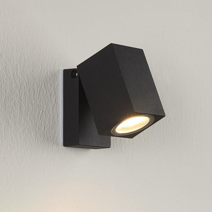 Modern Outdoor Waterproof Square Spotlight Adjustable Angle LED Garden Wall Sconce Lamp | Kalsten
