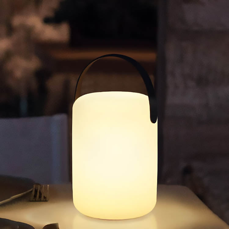Modern Simplicity Plastic Round Square Hand LED Table Lamp For Outdoor Patio | Kalsten